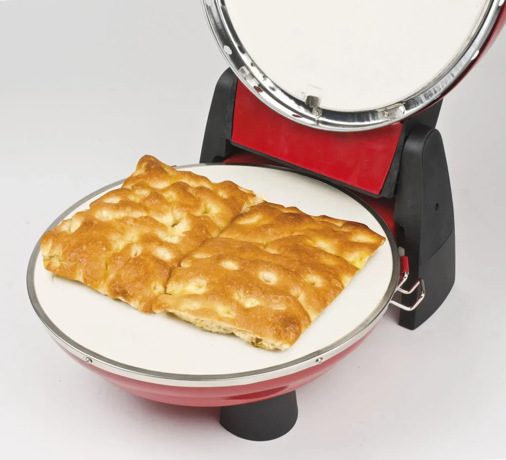 G3FERRARI G10032 jako opiekacz do pieczywa – przygotowanie włoskiej piadiny na dwóch kamieniach.